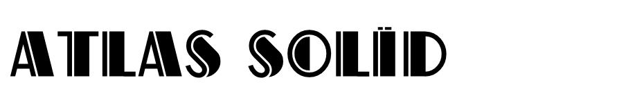 Atlas Solid font